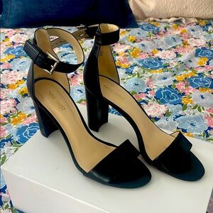 Nine West Black Women's 3.5” Heels Leather Size 9